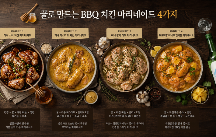 호주산 꿀 BBQ 그릴드 치킨 마리네이드